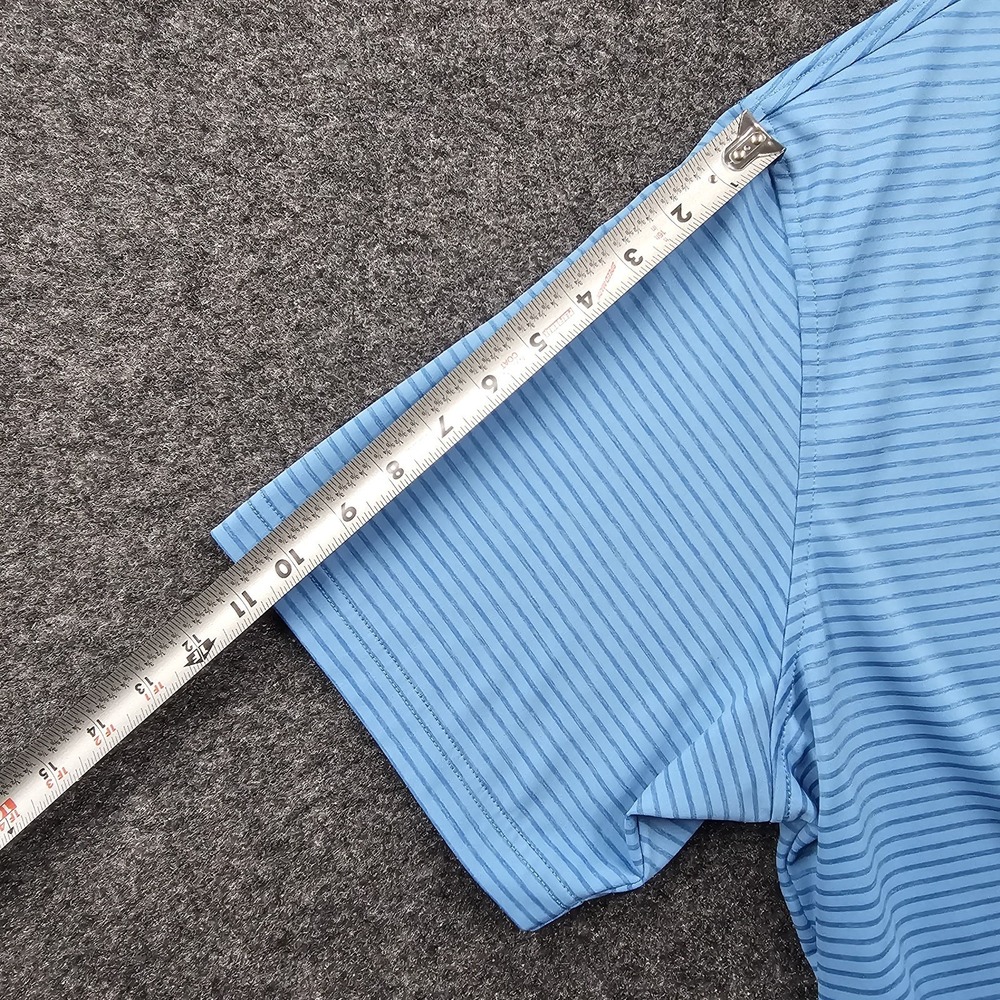 Walter Hagen Essentials Golf Polo Shirt Mens XXL Blue Striped Short Sleeve - Picture 6 of 8
